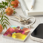 Colorful Tulip Bouquet Sleutelhanger (Voorkant Rechts)