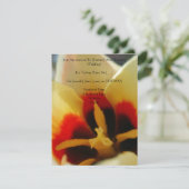 Colorful Tulip Close-Up Wedding Invitation Save The Date (Staand voorkant)