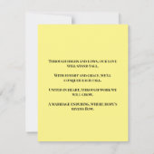 Colorful Tulip Close-Up Wedding Invitation Save The Date (Achterkant)
