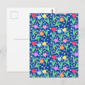 Colorful Tulip Flowers Briefkaart (Voorkant / Achterkant)