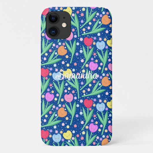 Colorful Tulip Flowers Case-Mate iPhone Case (Achterkant)
