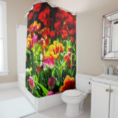 Colorful Tulip Flowers Douchegordijn (In situ)