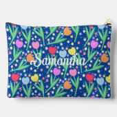 Colorful Tulip Flowers Etui (Achterkant)