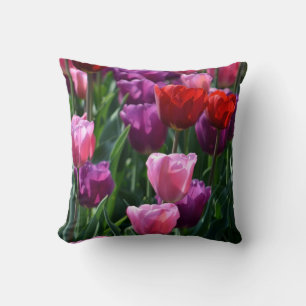 Colorful Tulip Flowers Pillow Kussen