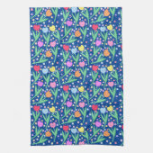 Colorful Tulip Flowers Theedoek (Verticaal)