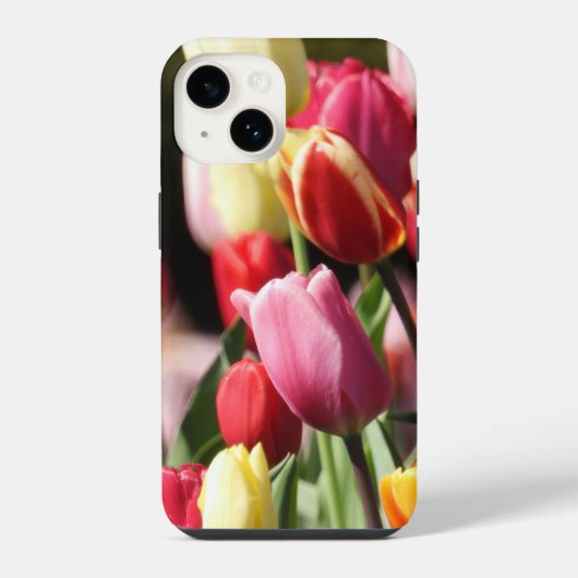 Colorful Tulip Garden iPhone Hoesje (Achterkant)