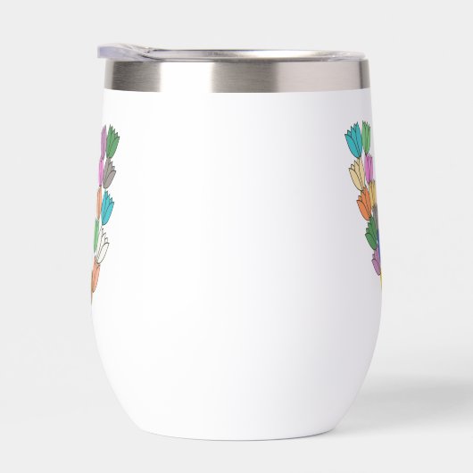 Colorful Tulip Lettered “V” (Rechts)