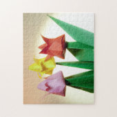 Colorful Tulip Origami Flowers Puzzle Legpuzzel (Verticaal)