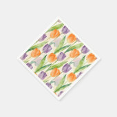 Colorful Tulip Pattern Servet (Hoek)