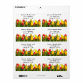 Colorful Tulips Address Label (Full Sheet)