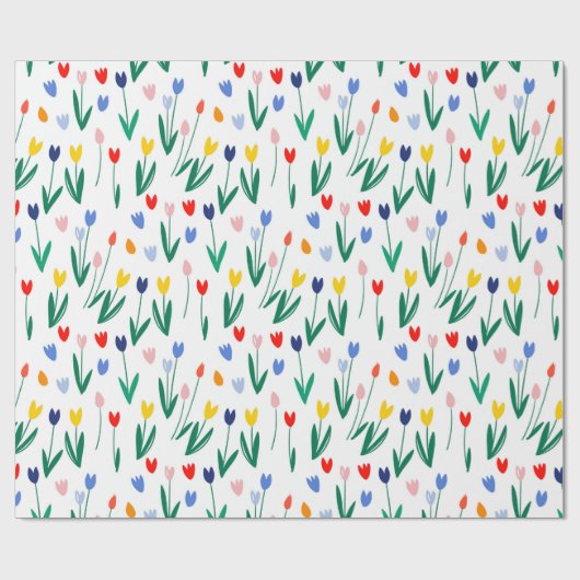 Colorful Tulips  Cadeaupapier (Vlak)