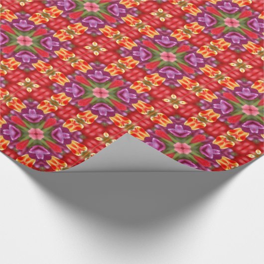 Colorful Tulips Cadeaupapier (Hoek)