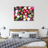 COLORFUL TULIPS CANVAS AFDRUK (Insitu (Slaapkamer))