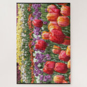 Colorful Tulips in Bloom Elizabeth Park Hartford Legpuzzel (Verticaal)