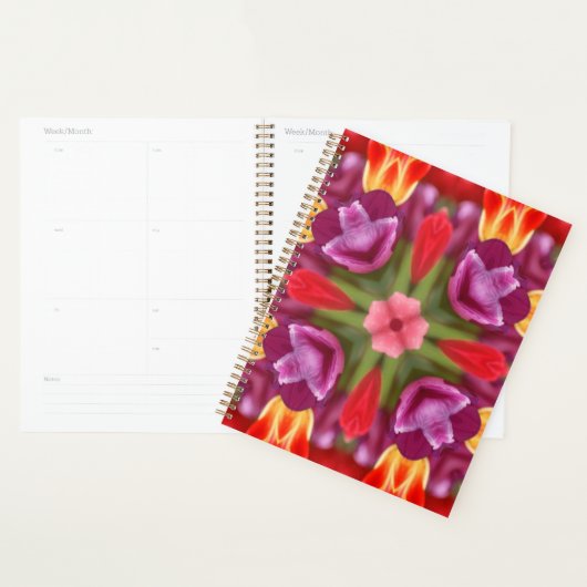 Colorful Tulips Kaleidoscoop Planner (Display)