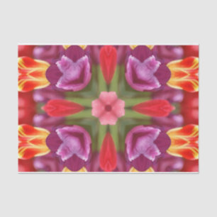 Colorful Tulips Kaleidoscoop Tissuepapier
