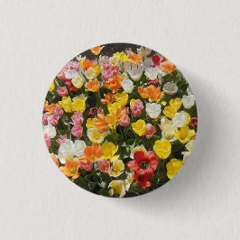 Colorful Tulips Ronde Button 3,2 Cm