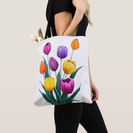 Colorful Tulips Tote Bag (Dichtbij)