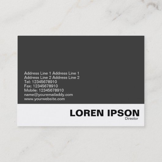 Colorful Tulips Visitekaartje (Achterkant)