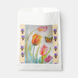Colorful Tulp Flowers floral Party Favor Bags Bedankzakje