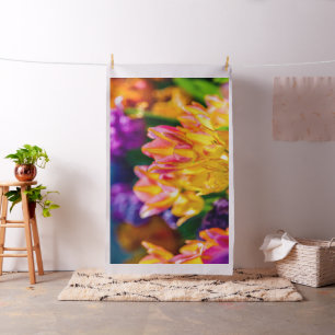 Colorful Tulp Flowers in Spring Stof