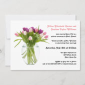 Colorful Tulps in Vase - Weddenschap Kaart (Voorkant)