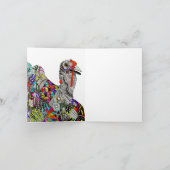 Colorful Turkey Happy Thanksgiving Wenskaart Feestdagen Kaart (Binnen)