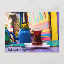 Colorful Turkey Tea in Istanbul, Turkije Briefkaart