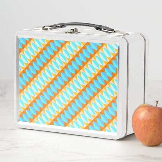 Colorful Turquoise Blue Oranje Yellow Pattern (In situ)