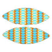 Colorful Turquoise Blue Oranje Yellow Pattern American Football (Panelen)