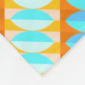 Colorful Turquoise Blue Oranje Yellow Pattern Fleece Deken (Hoek)