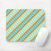 Colorful Turquoise Blue Oranje Yellow Pattern Muismat (Met muis)