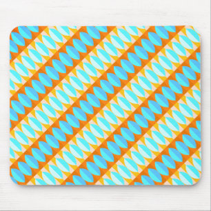 Colorful Turquoise Blue Oranje Yellow Pattern Muismat