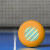 Colorful Turquoise Blue Oranje Yellow Pattern Pingpongbal (Net)