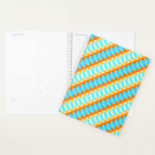Colorful Turquoise Blue Oranje Yellow Pattern Planner (Display)