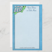 Colorful Turtle Stationery Briefpapier (Voorkant / Achterkant)