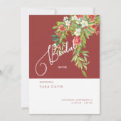 Colorful Tuscan Bridal Shower Uitnodiging (Voorkant)