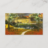 Colorful Tuscan Landscape Wedding QR Code Informatiekaartje (Voorkant)