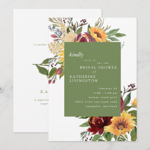 Colorful Tuscan Sunflower Vrijgezellenfeest Kaart