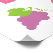 Colorful Tutti Frutti Any Age Happy Birthday Poster (Hoek)