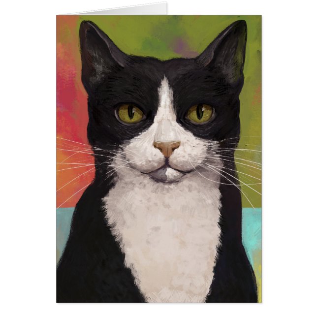 Colorful Tuxedo Cat (Voorkant)