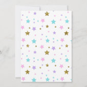 Colorful tween to teen party call kaart (Achterkant)