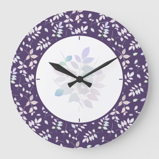 Colorful Twigs Grote Klok (Voorkant)