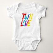 Colorful Twin Love Romper (Voorkant)