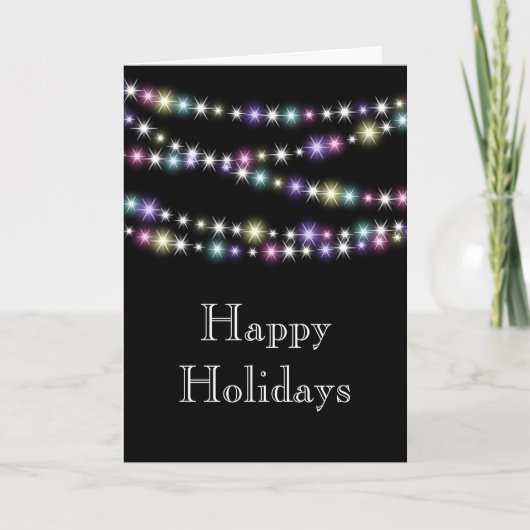 Colorful Twinkle Prettige feestdagen Card (Voorkant)
