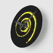 Colorful Twirls Ronde Klok (Hoek)