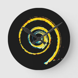 Colorful Twirls Ronde Klok