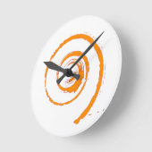 Colorful Twirls Ronde Klok (Hoek)