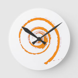 Colorful Twirls Ronde Klok