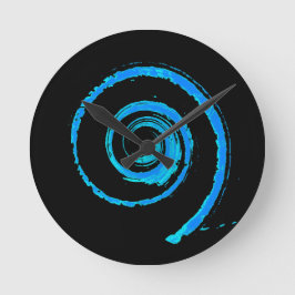 Colorful Twirls Ronde Klok